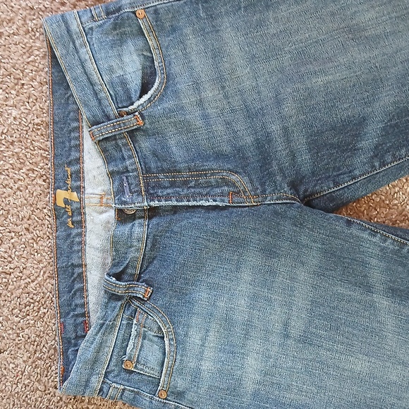7 For All ManKind Bootcut Denim Jeans Size 31 - Picture 3 of 16